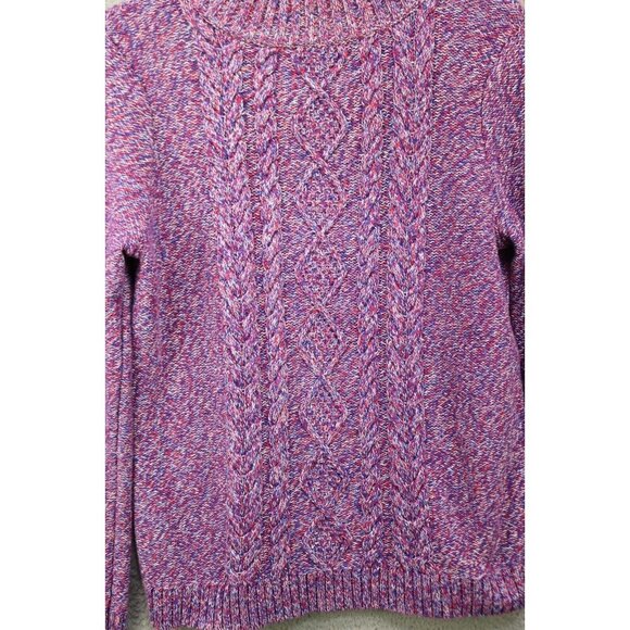 Land's End Long Sleeve Chunky Cable Knit Sweater-Size Medium - Picture 2 of 8